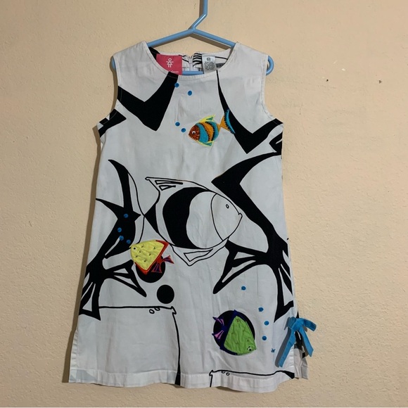 Michael Simon Girls Multicolor Sleeveless Semi Stretch Dress Sz 6X - Picture 1 of 5